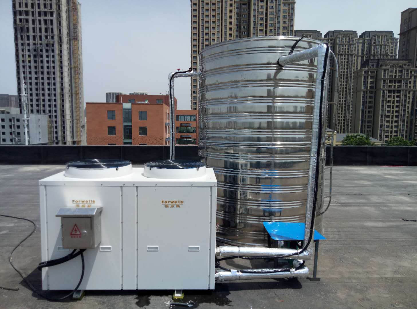 河南學(xué)校用空氣能熱水器，四季恒溫